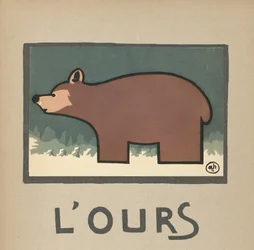 Illustrazione per bambini di un orso