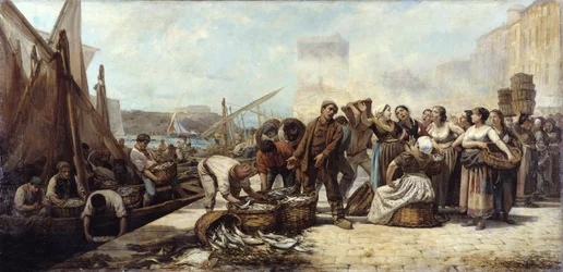 Arrivo dei pescatori al Porto Vecchio di Marsiglia