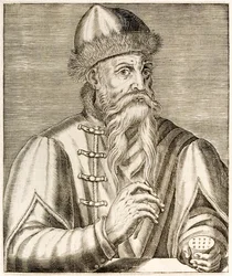 Johannes Gutenberg: inventore tedesco la cui invenzione della stampa a caratteri mobili ha avviato la rivoluzione della stampa, da 