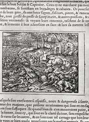 Sbarco, dalla Cosmographie universelle di André Thevet, 1575