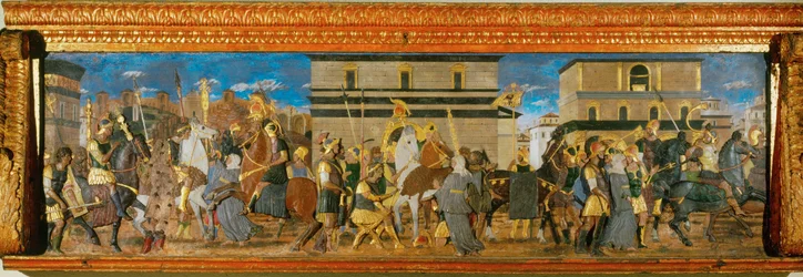 Giudizio equo di Traiano (legno scolpito e dipinto)