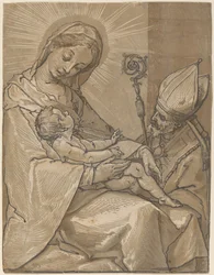 Madonna col Bambino e un vescovo, 1591