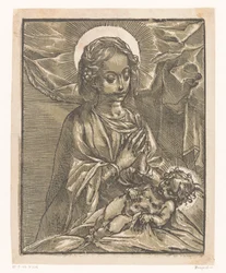 Maria adora il Bambino Gesù