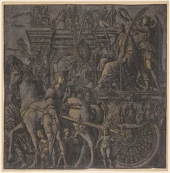 Il trionfo di Giulio Cesare: Cesare trionfante