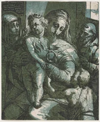 Vergine e Bambino con San Giovanni, Santa Caterina da Siena e San Francesco, 1585