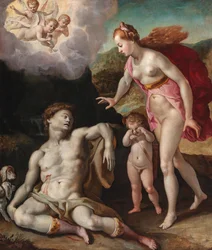 Venere in lutto per la morte di Adone