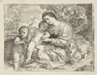 Sacra Famiglia con il giovane Giovanni Battista