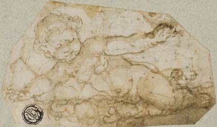 Putto con ghirlanda