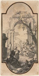 Arco di Trionfo e Figure, prima metà del 1700