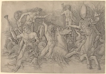 Battaglia degli dei del mare (metà sinistra)