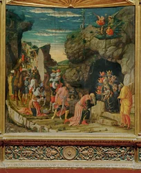 Epifania, parte centrale di un trittico (tempera su tavola)