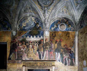 Ludovico Gonzaga, Marsilio Andreasi, Barbara di Brandeburgo con sua figlia Paula e Rodolfo Gonzaga