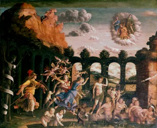 Minerva che caccia i vizi dal giardino della virtù, c. 1502