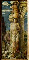 San Sebastiano. Pioppo (dipinto su legno di pioppo)