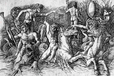 La battaglia degli Dei del Mare (dettaglio)