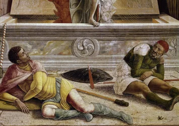 La resurrezione (dettaglio della predella)