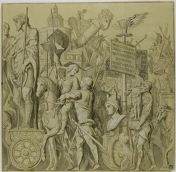 Trionfi di Giulio Cesare: Tela n. II