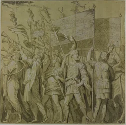 Trionfi di Giulio Cesare: Tela No. I