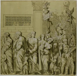 Trionfi di Giulio Cesare: Tela No. VII