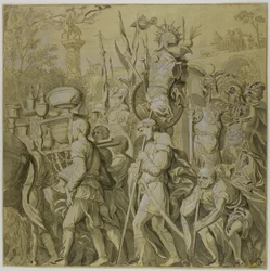 Trionfi di Giulio Cesare: Tela n. VI