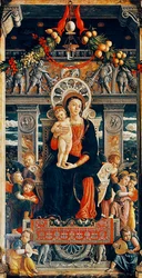 Vergine in trono (dettaglio)