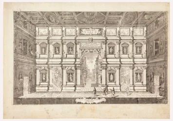 Veduta del palco del Teatro Olimpico a Vicenza