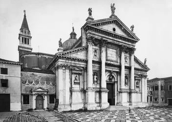 Vista della facciata della chiesa, 1566-80
