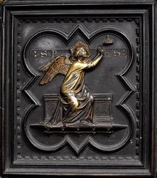 Speranza, pannello A delle Porte Sud del Battistero di San Giovanni, 1336