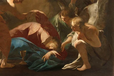 Milano, Chiesa di San Francesco da Paola, Andrea Pozzo, Gli angeli sostengono Gesù nel Giardino del Getsemani