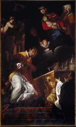 Raffigurazione di san Francesco Borgia (1510-1572), gesuita e santo spagnolo, Genova, Chiesa dei Santi Andrea e Ambrogio