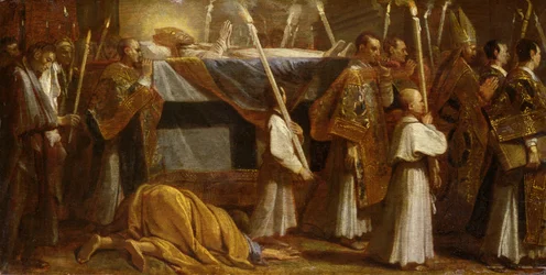Processione funebre di un vescovo