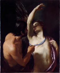 Icaro e Dedalo. Dipinto di Andrea Sacchi (1599-1661) all