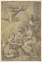 Il matrimonio mistico di Santa Caterina, ca. 1550