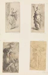Due donne, Marte e Cupido, Diana, ca. 1536-38