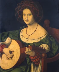 Signora con un liuto, c.1510