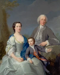 Sir Robert e Lady Smyth con il Loro Figlio, Hervey