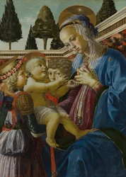 Madonna con bambino e due angeli