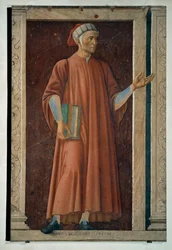 Dante Alighieri, poeta, dipinto (dipinto su tela)