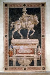 Monumento equestre a Niccolò da Tolentino, affresco staccato