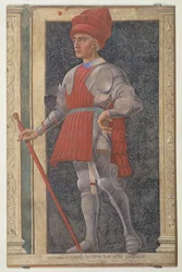 Farinata degli Uberti (m.1264) dalla serie di uomini e donne famosi della Villa Carducci, c.1450