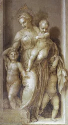 Carità - Affresco
