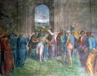 Guarigione della donna posseduta, di Andrea del Sarto