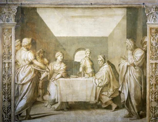 Presentazione della testa del Battista a Erodiade da parte di Salomè