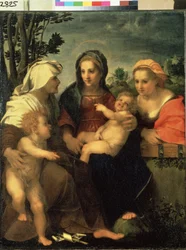 Vergine con il bambino e i santi Caterina, Elisabetta e Giovanni Battista
