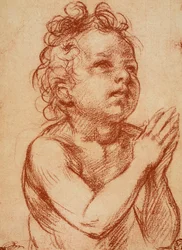 Giovane ragazzo che prega
