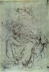 Studio di una Madonna col Bambino