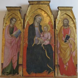madonna col bambino tra santi