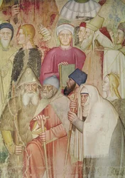La Chiesa Militante e Trionfante, nella Cappella Spagnola, (dettaglio) del lato destro