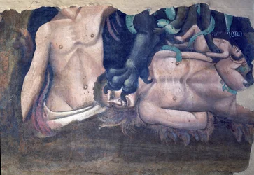 Il trionfo della morte (dettaglio della tormentazione dei dannati)