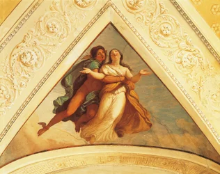 Bezel con Mercurio, affresco di Andrea Appiani, Villa Reale, Monza